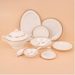 طقم عشاء فاخر  -  44 قطعة - 2S1MM100084