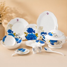 طقم عشاء فاخر  -  44 قطعة - 2S1MM100085