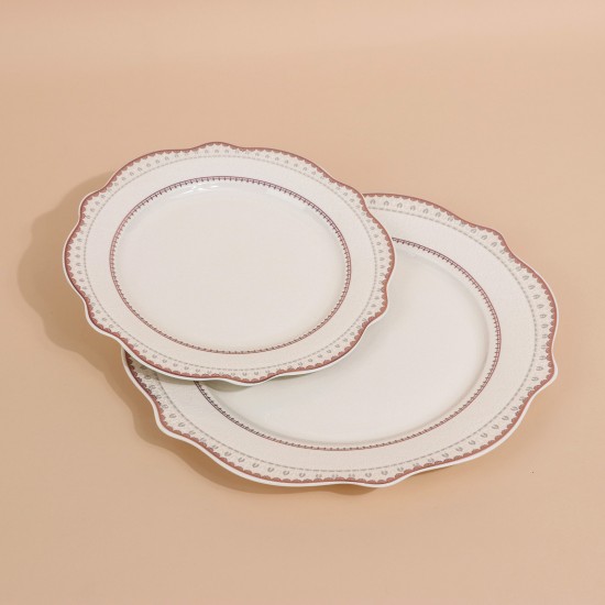 Modern porcelain dinnerware set - 24 pieces - 2S1MM100286