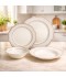 Modern porcelain dinnerware set - 24 pieces - 2S1MM100286