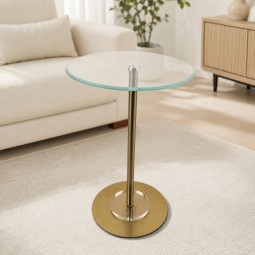 طاولة جانبية  بسطح زجاج  - 35× 55 سم - 2A2K500056