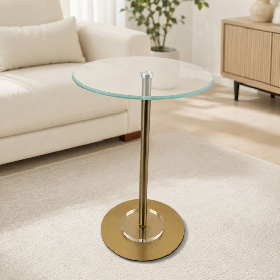 طاولة جانبية  بسطح زجاج  - 35× 55 سم - 2A2K500056