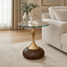 طاولة جانبية بسطح زجاج - 40 × 53 سم - 2A2K500193 طاولة جانبية بسطح زجاج - 40 × 53 سم - 2A2K500193