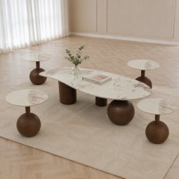طقم طاولات كنب بسطح سراميك-2A2KK500144 طقم طاولات كنب بسطح سراميك-2A2KK500144