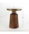 Uniquely designed side table with a marble top - 2N2K100017 Uniquely designed side table with a marble top - 2N2K100017