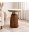 Uniquely designed side table with a marble top - 2N2K100017 Uniquely designed side table with a marble top - 2N2K100017