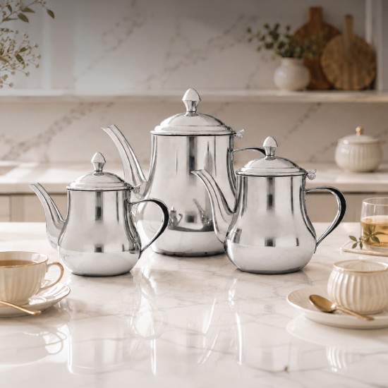 طقم براد ستانلس ستيل بتصميم كلاسيكي أنيق - 3 قطع - 2S1UU1100054 طقم براد ستانلس ستيل بتصميم كلاسيكي أنيق - 3 قطع - 2S1UU1100054