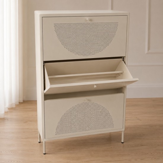 دولاب أحذية أنيقة بتصميم عصري -80 × 26 × 125 سم - 2UU2-V02-002