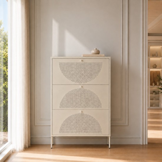 دولاب أحذية أنيقة بتصميم عصري -80 × 26 × 125 سم - 2UU2-V02-002