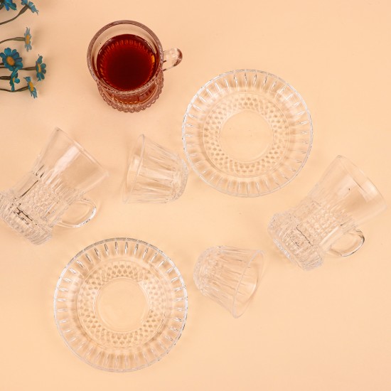 Clear Coffee and Tea Cup Set - 36 Pieces - 2S1TT200388