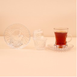 Clear Coffee and Tea Cup Set - 36 Pieces - 2S1TT200389 Clear Coffee and Tea Cup Set - 36 Pieces - 2S1TT200389