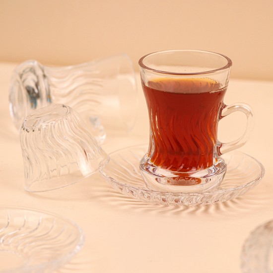 Clear Coffee and Tea Cup Set - 36 Pieces - 2S1TT200389