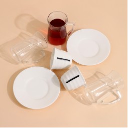Elegant coffee and tea cup set - 36 pieces - 2G1TT100017
