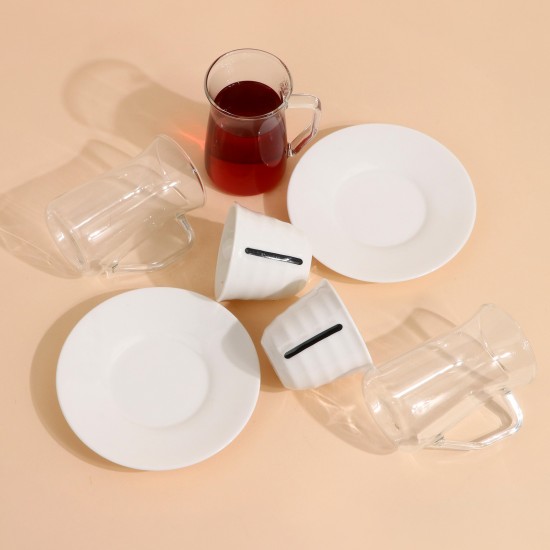 Elegant coffee and tea cup set - 36 pieces - 2G1TT100017
