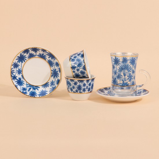 Elegant coffee and tea cup set - 36 pieces - 2G1TT100019