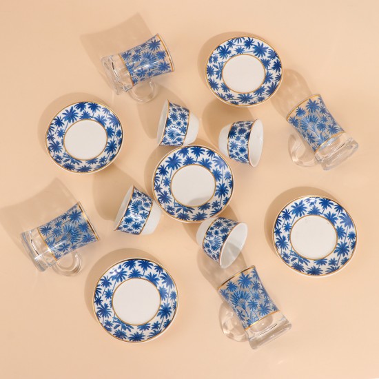 Elegant coffee and tea cup set - 36 pieces - 2G1TT100019