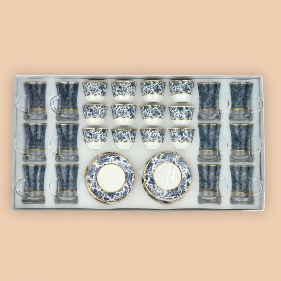 طقم فناجيل بتصميم عصري - 36 قطعة - 2GG1-T02-005