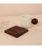 Ceramic coffee mug with an elegant wooden base - 1 piece - 2M1T400365