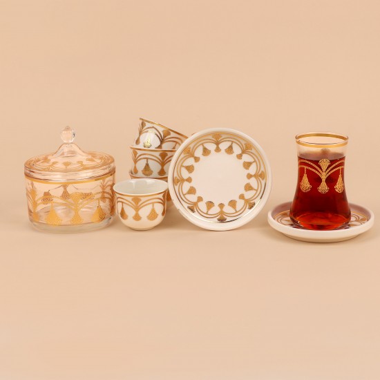 Coffee and tea cup set - 37 pieces - 2M1TT100128