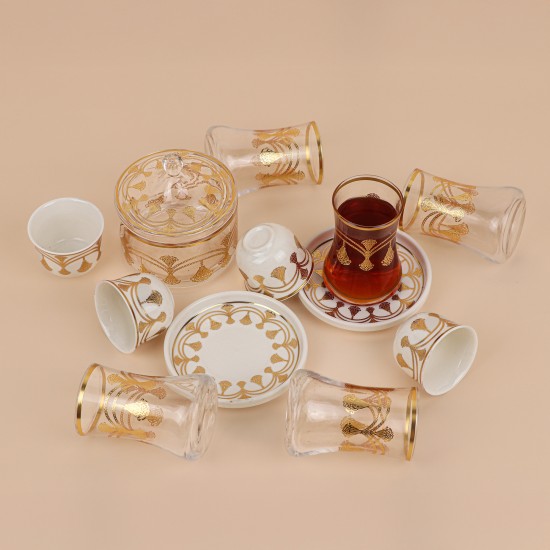 Coffee and tea cup set - 37 pieces - 2M1TT100128