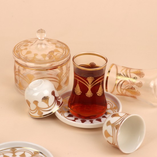 Coffee and tea cup set - 37 pieces - 2M1TT100128