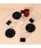 Coffee and tea cup set with plastic bases - 18 pieces - 2M1TT200219