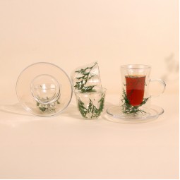 Uniquely designed coffee and tea cup set - 18 pieces - 2M1TT200318