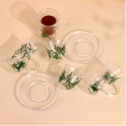 Uniquely designed coffee and tea cup set - 18 pieces - 2M1TT200318