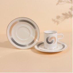 طقم فناجيل قهوة فاخر - 12 قطعة - 2S1MM100362