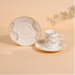 طقم فناجيل قهوة فاخر - 12 قطعة - 2S1MM100364
