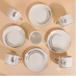 Luxury Cappuccino Cup Set - 12 Pieces - 2S1MM100365