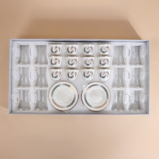 Luxury Coffee and Tea Cup Set - 36 Pieces - 2S1MM100381