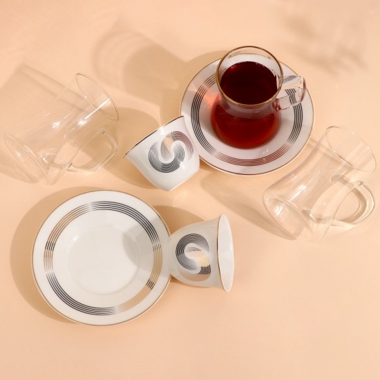 Luxury Coffee and Tea Cup Set - 36 Pieces - 2S1MM100381