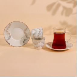  طقم فناجين قهوة وشاي فاخر - 36 قطعة - 2S1MM100383