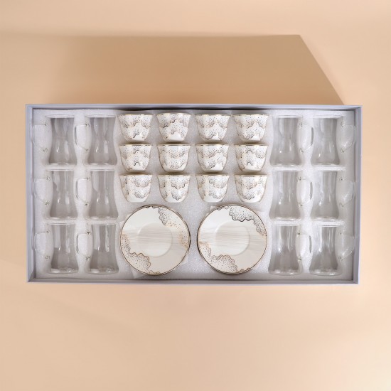 Luxury Coffee and Tea Cup Set - 36 Pieces - 2S1MM100383