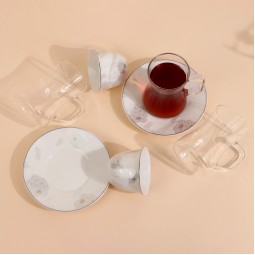 طقم فناجين قهوة وشاي فاخر - 36 قطعة - 2S1MM100384