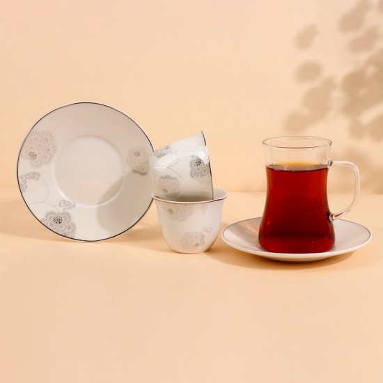 Luxury Coffee and Tea Cup Set - 36 Pieces - 2S1MM100384 Luxury Coffee and Tea Cup Set - 36 Pieces - 2S1MM100384