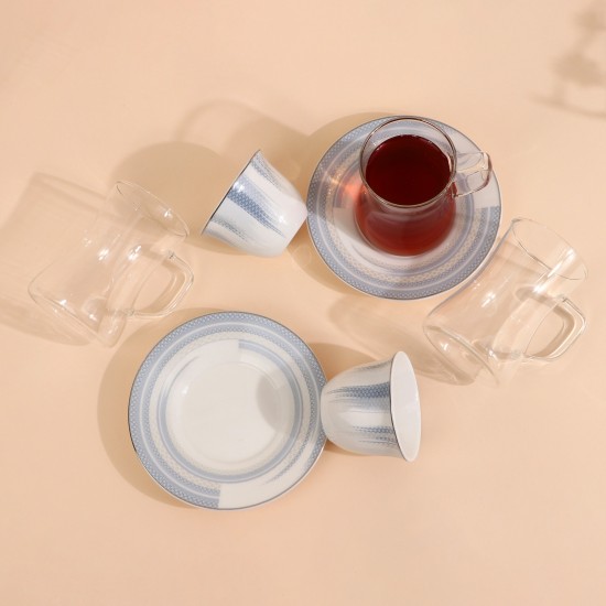 طقم فناجين قهوة وشاي فاخر - 36 قطعة - 2S1MM100385