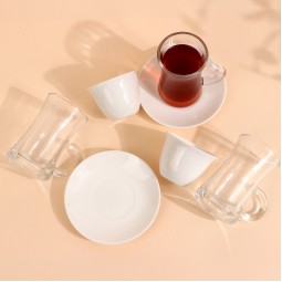 Uniquely designed coffee and tea cup set - 36 pieces - 2S1MM100450