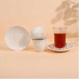 طقم فناجيل قهوة وشاي بتصميم مميز - 36 قطعة - 2S1MM100452 طقم فناجيل قهوة وشاي بتصميم مميز - 36 قطعة - 2S1MM100452
