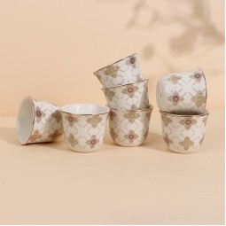 Premium Coffee Cup Set - 12 Pieces - 2S1MM100507