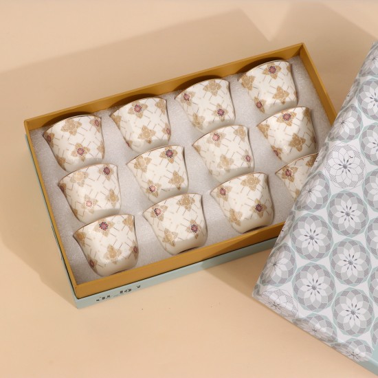 Premium Coffee Cup Set - 12 Pieces - 2S1MM100507