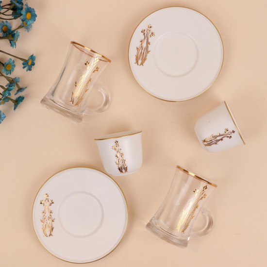 Luxury hospitality cup set for coffee and white tea - 36 pieces - 2S1TT100335A Luxury hospitality cup set for coffee and white tea - 36 pieces - 2S1TT100335A