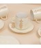 Luxury Hospitality Coffee Cup Set, Beige - 12 Pieces - 2S1TT100342