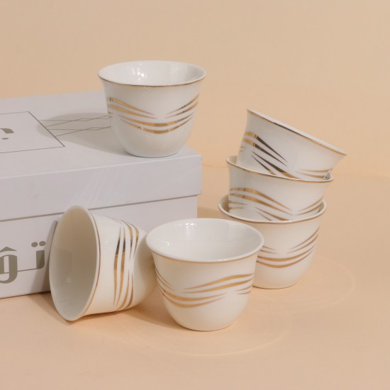 Uniquely designed coffee cup set - 12 pieces - 2S1TT500063