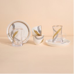 Luxury 18-piece tea and coffee cup set - 2S1TT500098