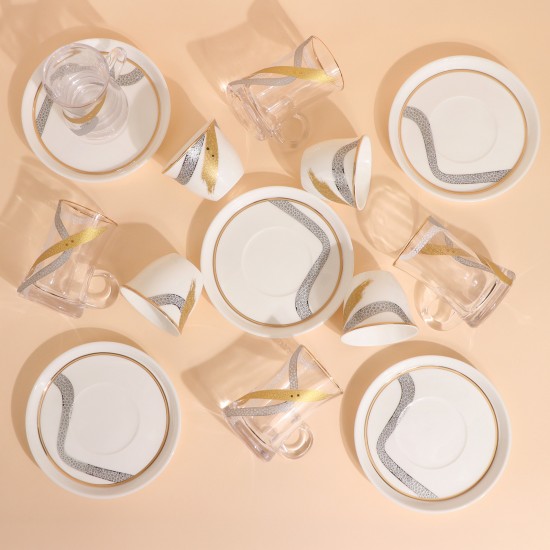 Luxury 18-piece tea and coffee cup set - 2S1TT500098 Luxury 18-piece tea and coffee cup set - 2S1TT500098