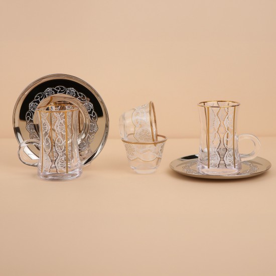 Luxury 18-piece tea and coffee cup set - 2S1TT500101