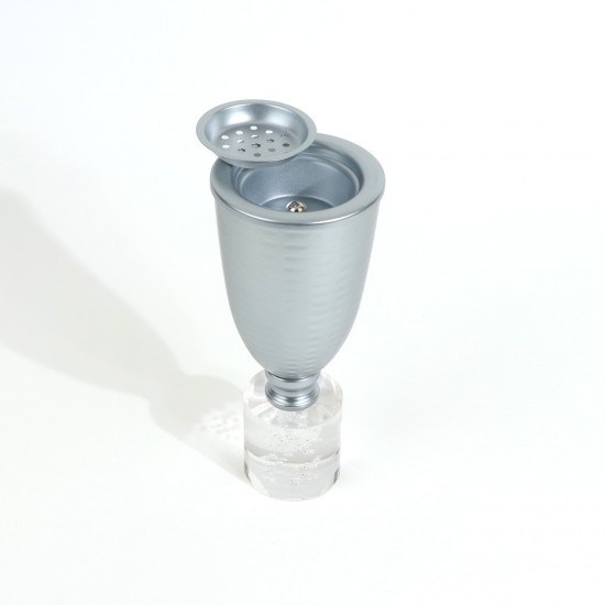 Metal incense burner with acrylic base - 9 x 22 cm - 2M3F200075 Metal incense burner with acrylic base - 9 x 22 cm - 2M3F200075
