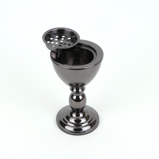 Modern design metal incense burner - 19 x 11 cm - 2S3F100008